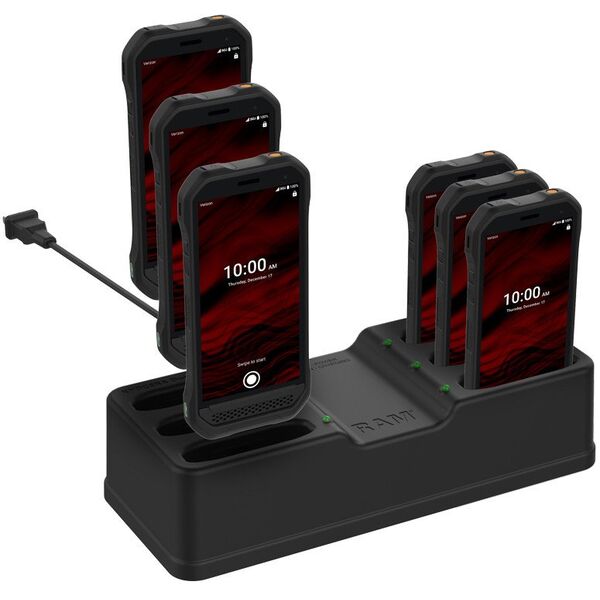 RAM Mounts RAM-DOCK-6G-KYO1PU, Freestanding, Composite, Black, Contact, Table, Kyocera DuraForce Ultra 5G E7110