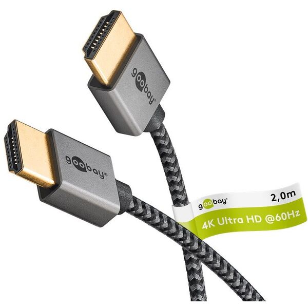 Slim højhastigheds HDMI™-kabel med Ethernet