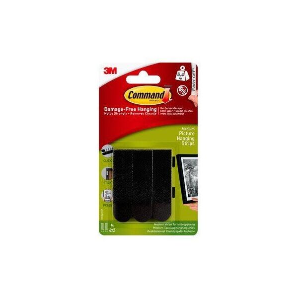 3M 17201BLK, Black, Metal, Wood