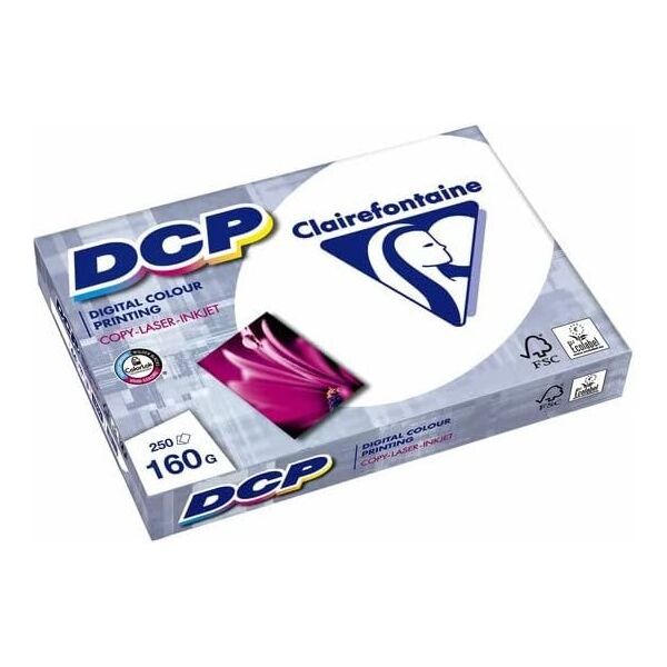 Papir til farveprint clairefontaine dcp, a4, 1842, 160 g, 250 ark
