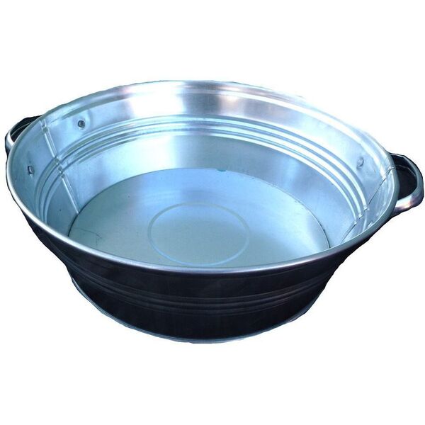 GALVANIZED SMALL TUB 13L 39X15CM
