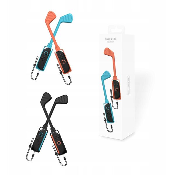 2x Ράβδος Κοντάρι για Γκολφ Golf για Joy-con για Nintendo Switch 2 για Mario Golf / 2x Μαύρο / JYS-ns2265