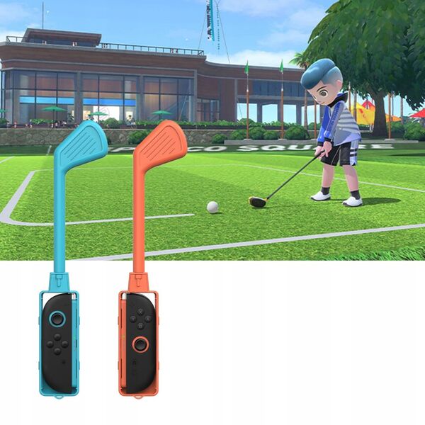 2x Μπαστούνι Γκολφ Golf Joy-con Nintendo Switch 2 / Nsw 2 / Μπλε και Πορτοκαλί / JYS-ns2265