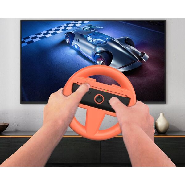 2x Τιμόνι Στήριγμα Nintendo Switch 2 / Nsw2 Μπλε Κόκκινο Mario Kart / JYS-ns2261