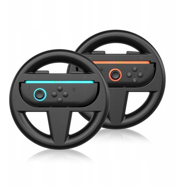 2x Τιμόνι Λαβή Για Joy-con Για Nintendo Switch 2 Nsw2 Για Mario Kart / 2x Μαύρο / JYS-ns226