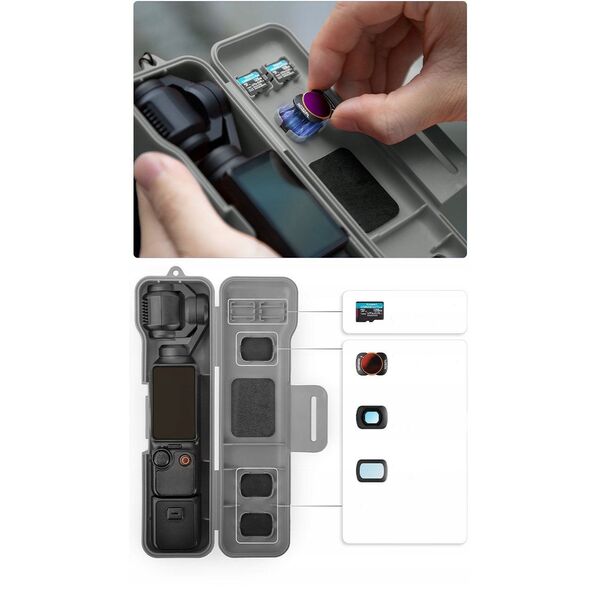 Θήκη Προστασίας Βαλίτσα Etui Για Dji Osmo Pocket 3 + Αξεσουάρ / Op3-k981-c / Πορτοκαλί