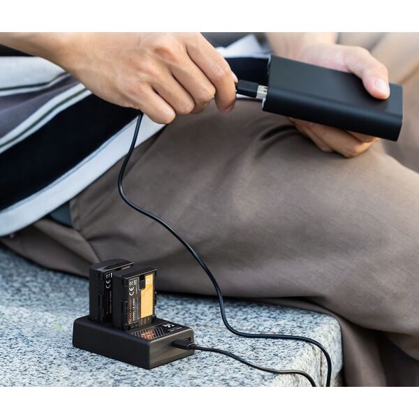 Διπλός Φορτιστής Usb Για Np-fw50 Sony A6000 A6500 A6300 A6400 A7 R S Ii / Kf28.0009