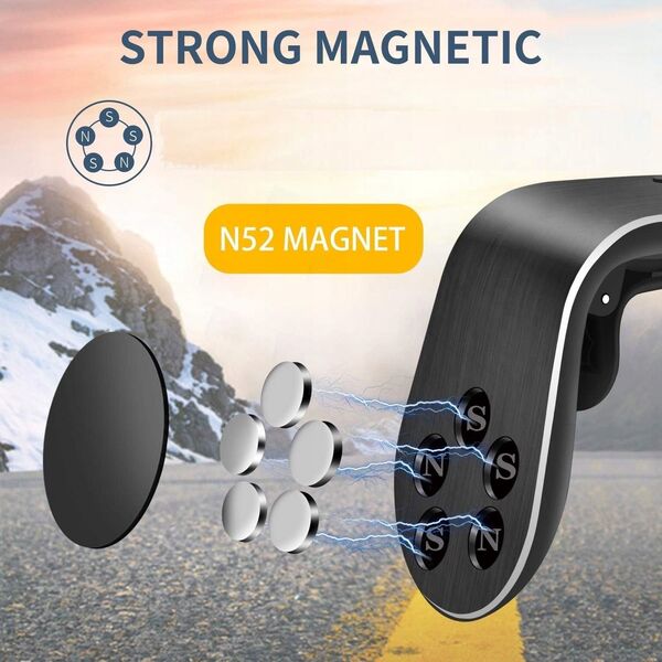 Uchwyt Magnetyczny Do Samochodu Na Kratkę Telefon Smartfon Magsafe Iphone / T3