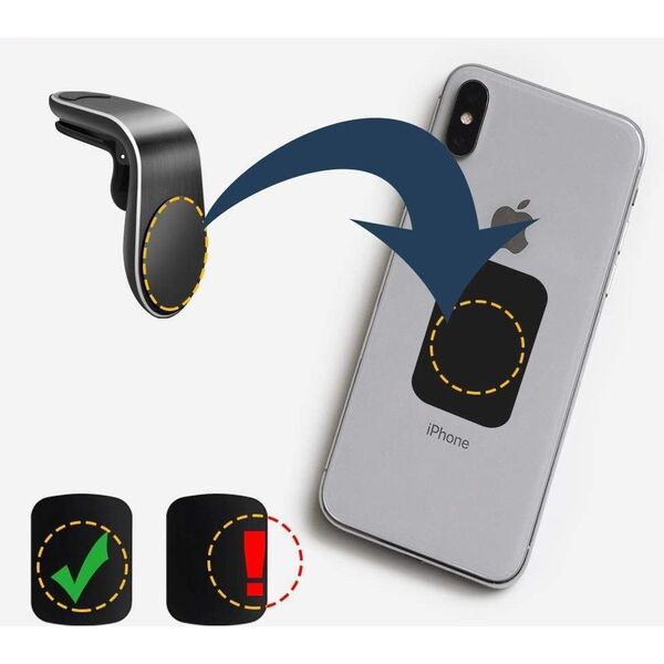 Uchwyt Magnetyczny Do Samochodu Na Kratkę Telefon Smartfon Magsafe Iphone / T3