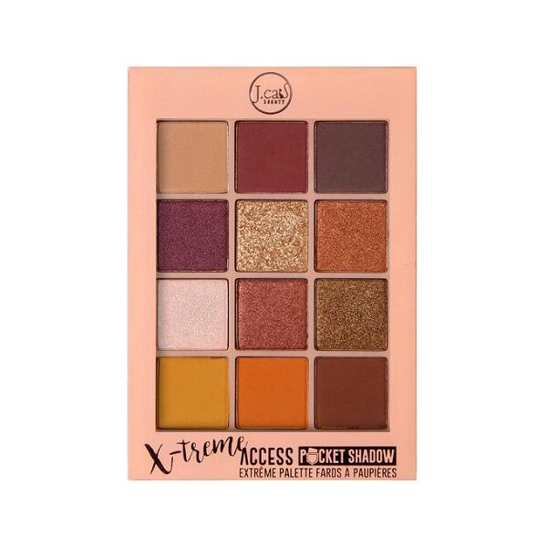 J.CAT BEAUTY_X-Treme Access Pocket Shadow paleta cieni do oczu 102 Walk Of Stardom 10g