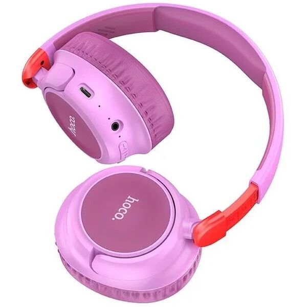 Słuchawki bezprzewodowe nauszne Bluetooth HOCO W43 Fioletowe Różowe