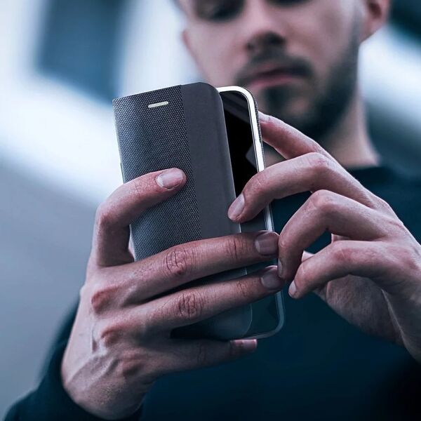 Θήκη Βιβλίου SENSITIVE για SAMSUNG S24 FE μαύρο