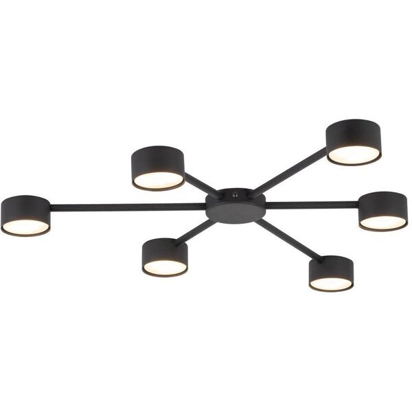 Φωτιστικό οροφής Tk Lighting Avia 4692 6x10W GX53 μαύρο