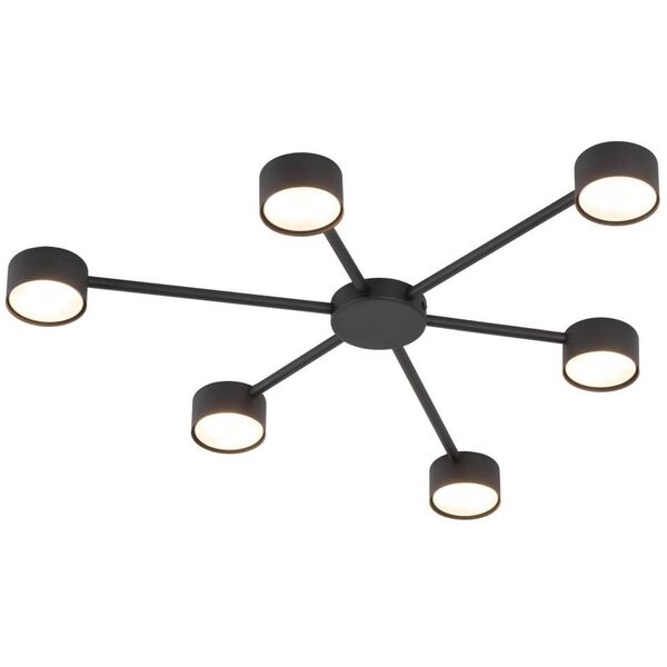 Φωτιστικό οροφής Tk Lighting Avia 4692 6x10W GX53 μαύρο