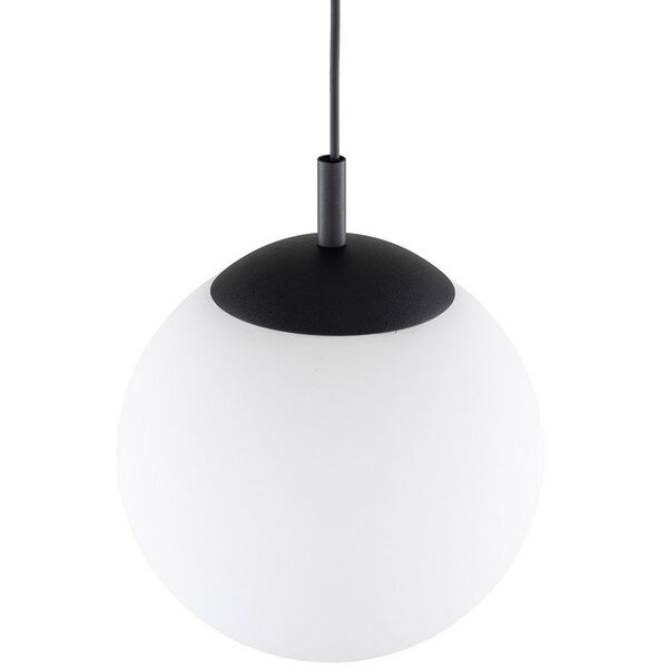 Φωτιστικό κρεμαστό Esme 5670 με 1 λάμπα 15W E27 λευκό/μαύρο