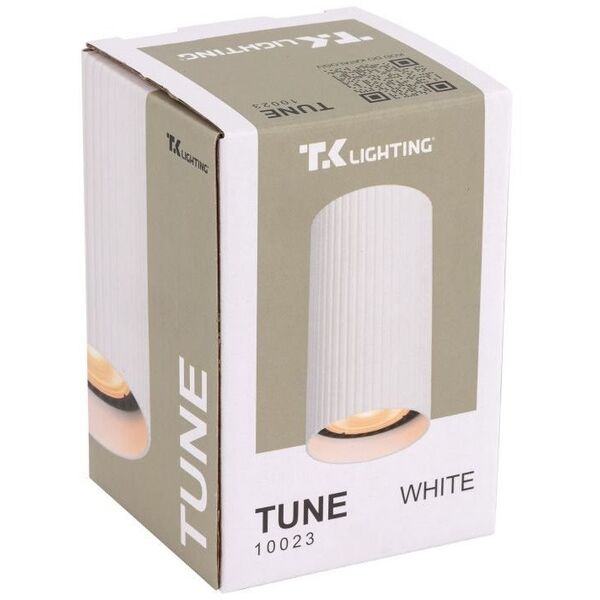 TK Lighting Tune 10023 πλαφονιέρα λάμπα οροφής σποτ 1x10W GU10 λευκό