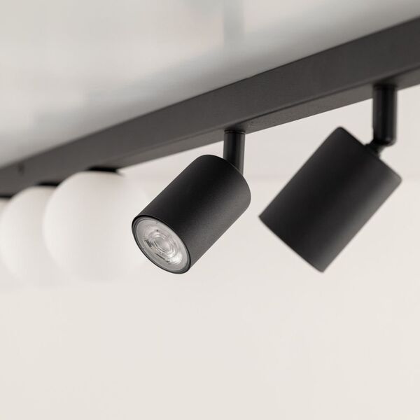 TK Lighting Vox 10003 πλαφονιέρα λάμπα οροφής 3x10W GU10 3x6W G9 μαύρο/λευκό