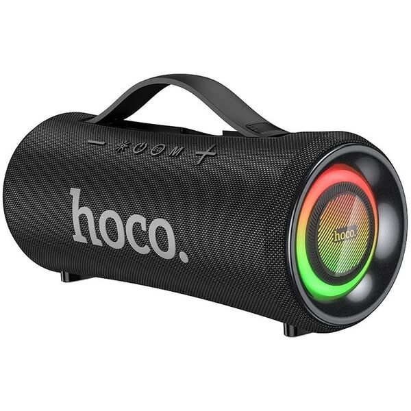 Ηχείο bluetooth LED 2 x 20W 4h Hoco HA10 μαύρο