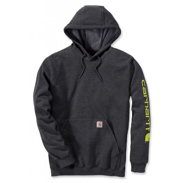 Φούτερ Carhartt Mid Signature Sleeve Logo Carbon
