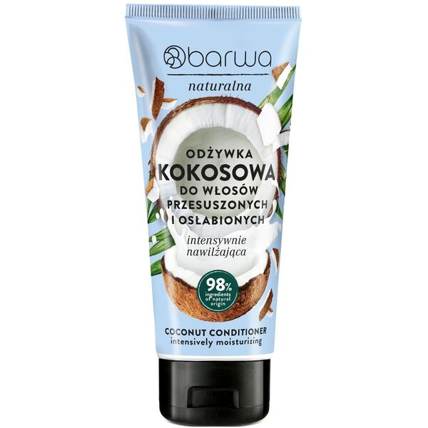 BARWA Naturalna Εντατική ενυδατική μαλακτική κρέμα μαλλιών με καρύδα 200 ml