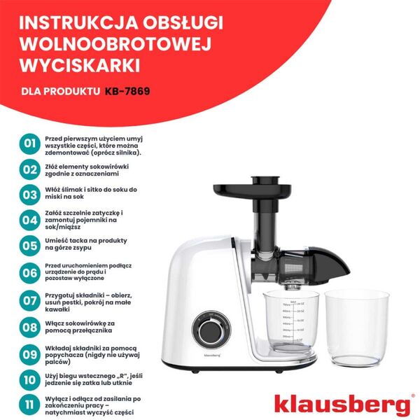 ΑΠΟΣΤΑΚΤΗΡΑΣ ΧΥΜΩΝ ΑΡΓΗΣ ΠΙΕΣΗΣ KLAUSBERG KB-7869