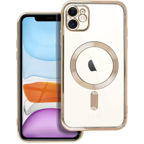 Θήκη ELECTRO MAG COVER συμβατή με MagSafe για IPHONE 11 χρυσό