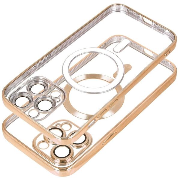Θήκη ELECTRO MAG COVER συμβατή με MagSafe για IPHONE 11 χρυσό
