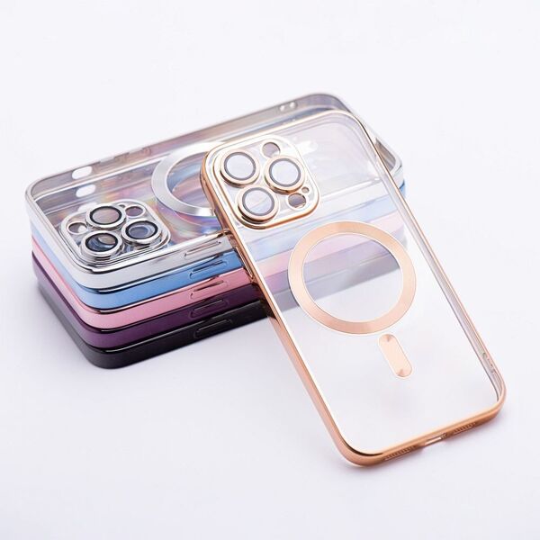Θήκη ELECTRO MAG COVER συμβατή με MagSafe για IPHONE 11 χρυσό