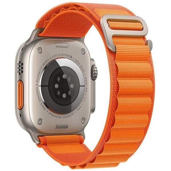 Λουράκι για Apple Watch FORCELL F-Design FA13 πόρπη πολυεστερική ίνα 42 / 44 / 45 / 49 mm πορτοκαλί