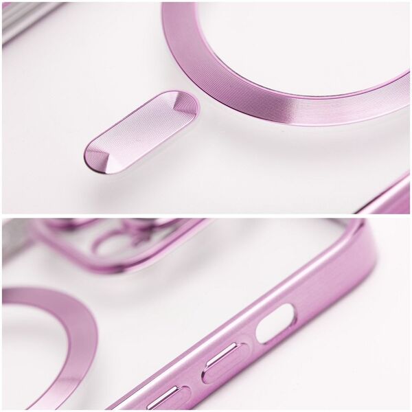 Θήκη ELECTRO MAG COVER συμβατή με MagSafe για IPHONE 15 Plus ροζ χρυσό