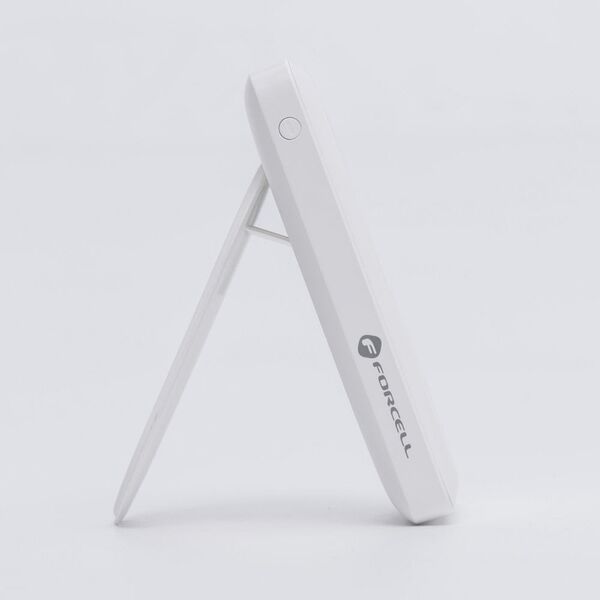 Φορητός φορτιστής συμβατός με MagSafe FORCELL F-Energy MagStand F10K2 QC3.0 PD 5A 20W 10000 mAh λευκός