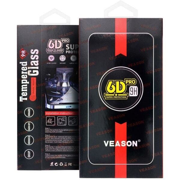 Tempered Glass 6D Pro Veason Glass - για Xiaomi 12T / 12T Pro μαύρο