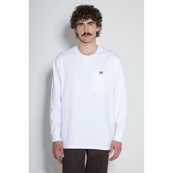 Koszulka Ben Davis LS Heavy Duty Pocket White
