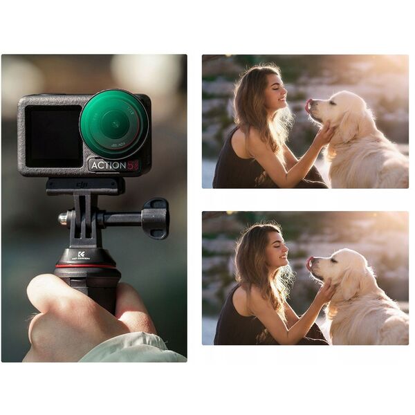 Zestaw Filtrów 3w1 Pl + Nd2-32 + Black Diffusion 1/4 Do Dji Osmo Action 3 4 5 Pro / Sku.2360