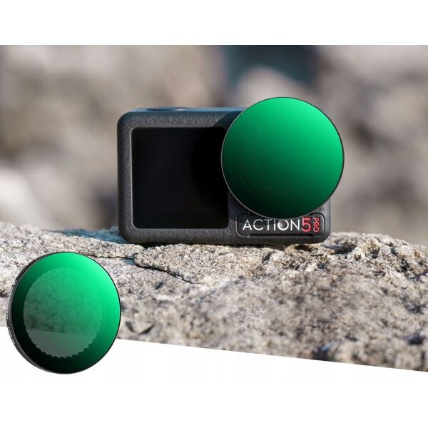 Filtr Pełny Szary Typ Fader Regulowany Nd2-32 Do Dji Osmo Action 3 4 5 Pro / Kf01.2752