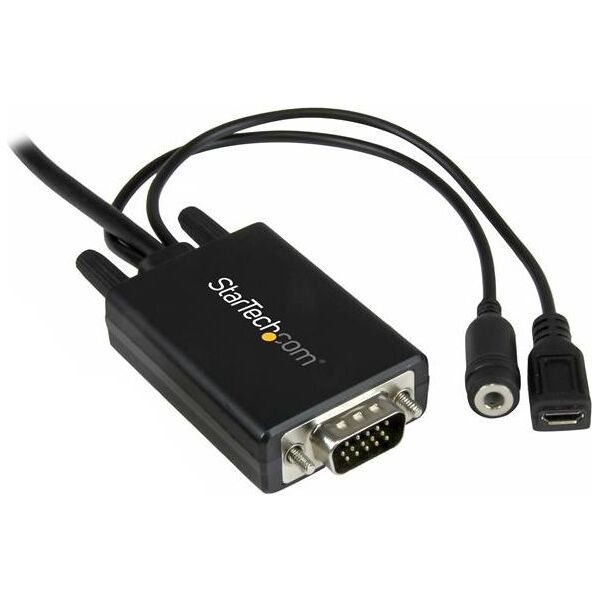 Kabel StarTech DisplayPort - D-Sub (VGA) 3m czarny (DP2VGAAMM3M)