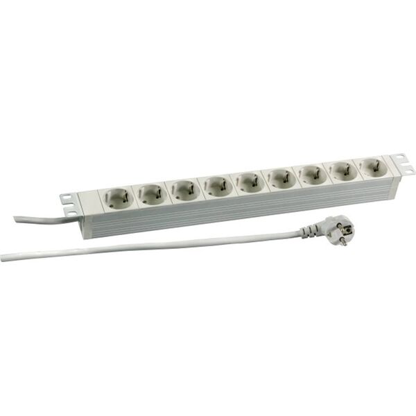 EFB EFB 19" 1HE Steckdosenleiste 9 x CEE 7/3,RAL7035