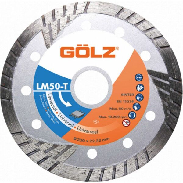 Δίσκος Sourcing Diamond για άσφαλτο GOLZ LM50T 230x22,2mm 13494212 4026189192691