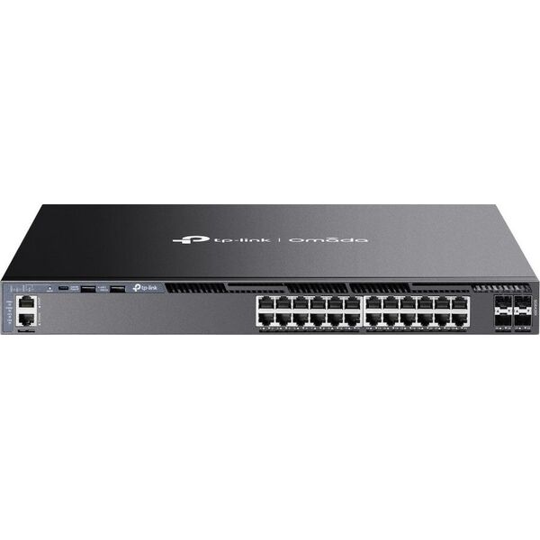 TP-Link Omada SG6428X łącza sieciowe Zarządzany L3 Gigabit Ethernet (10/100/1000) 1U Czarny