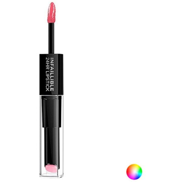 L’Oreal Paris L'OREAL_Infallible 24H Duo Lipstick długotrwała pomadka i błyszczyk do ust 2w1 121 Flawless Fuschia