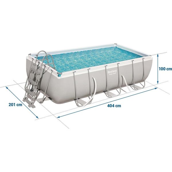 Bestway Basen stelażowy Power Steel 404x201cm 10w1 (56442)