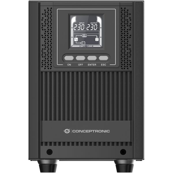 Conceptronic ZEUS52ES2K zasilacz UPS Podwójnej konwersji (online) 2 kVA 1800 W 4 x gniazdo sieciowe