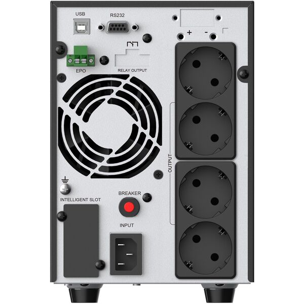 Conceptronic ZEUS52ES2K zasilacz UPS Podwójnej konwersji (online) 2 kVA 1800 W 4 x gniazdo sieciowe