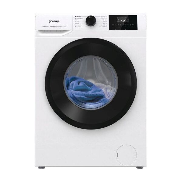 Gorenje Washing Machine | W3NGPI62SBS | Energy efficiency class B | Front loading | Washing capacity 6 kg | 1200 RPM | Depth 47 cm | Width 60 cm | LCD | Steam function