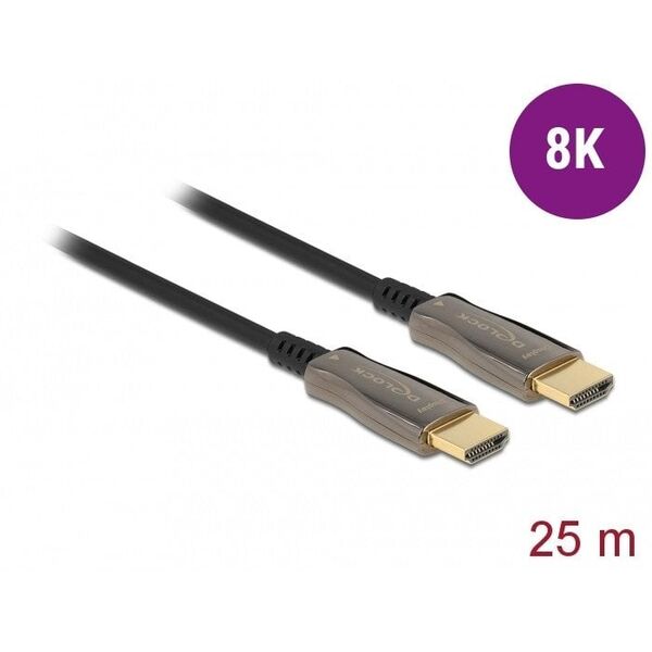 DELOCK Aktives Optisches Kabel HDMI 8K 60Hz 25m