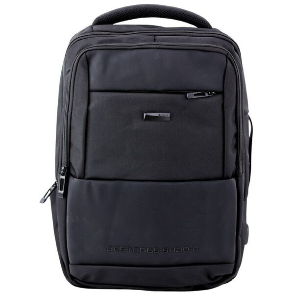 Plecak Miejski Biznesowy USB Pas Piersiowy Czarny 26L