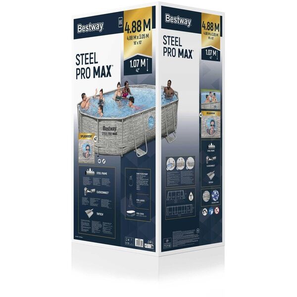 Basen Stelażowy 427 x 250 x 100 cm Bestway 56946