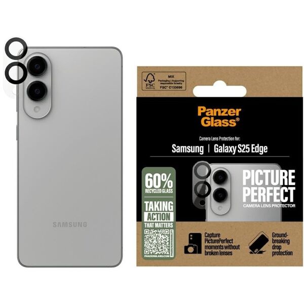 Szkło hartowane na obiektyw PanzerGlass  PicturePerfect Lens Protector do Samsung Galaxy S25 Edge