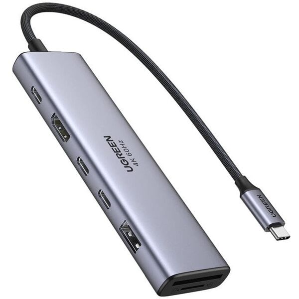 Ugreen REVODOK 7-IN-1 4K@60HZ HDMI DOCK Dokujący Dok Szary
