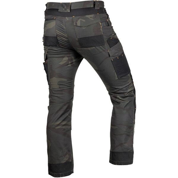 Spodnie robocze Mix&Match, Canvas, wzmocnienia z Cordury, zielone moro, rozmiar M